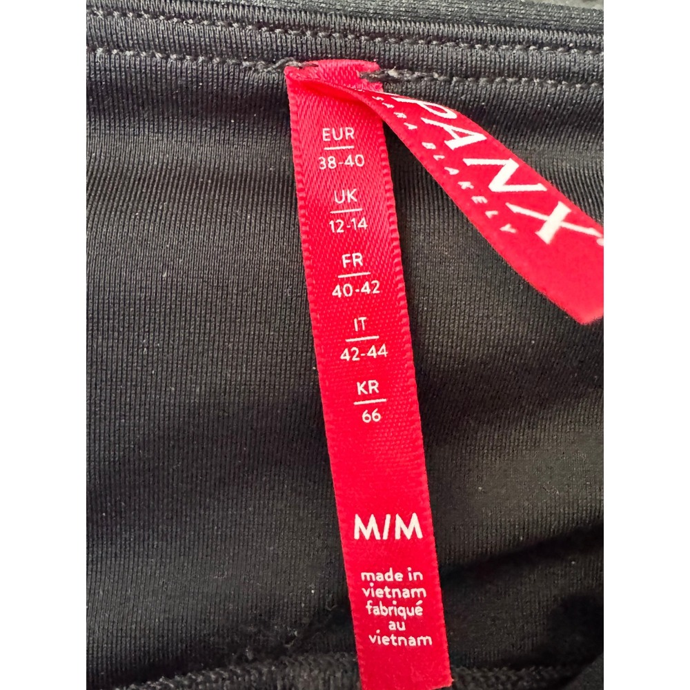 Spanx Faux Leather Leggings Black High Rise Power Waistband Size Medium - Picture 4 of 5